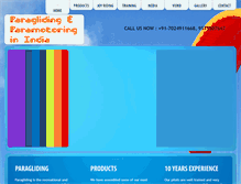 Tablet Screenshot of paraglidinginindia.org